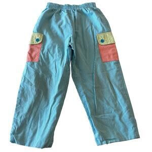 Beauxet Belles Reversible Gingham Cargo Pants - Size 1